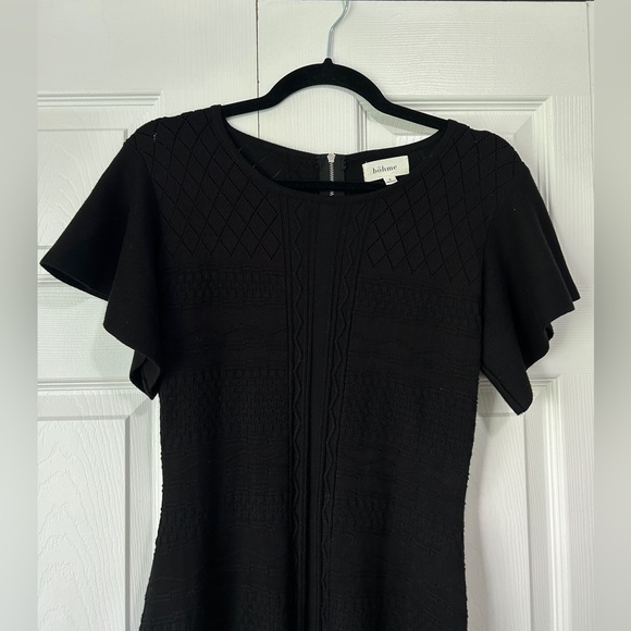 Bohme black sweater column midi dress size small - Picture 3 of 8